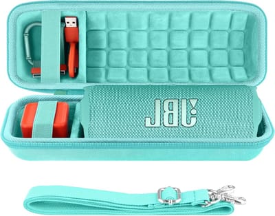 Hard Travel Case voor JBL Flip 6 en Flip 5 - Waterdichte Bescherming voor Bluetooth Speakers, Teal Kleur