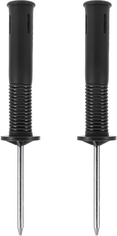 Voetbal Hoekvlaghouders - Markeerhouders Veld - Sport Training - Veermechanisme Stabiliteit - 30 cm - Zwart
