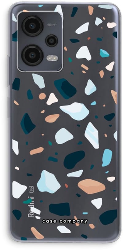Case Company® - Hoesje geschikt voor Xiaomi Redmi Note 12 hoesje - Terrazzo N°13 - Soft Cover Telefoonhoesje - Bescherming aan alle Kanten en Schermrand