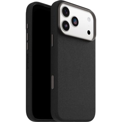 OtterBox Symmetry Cactus leren Backcover met MagSafe voor de Apple iPhone 17 Pro Max - Noir Ash