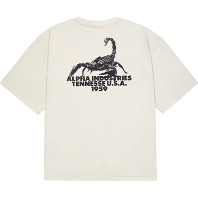 T-shirt met print op de rug Alpha Industries US Scorpion