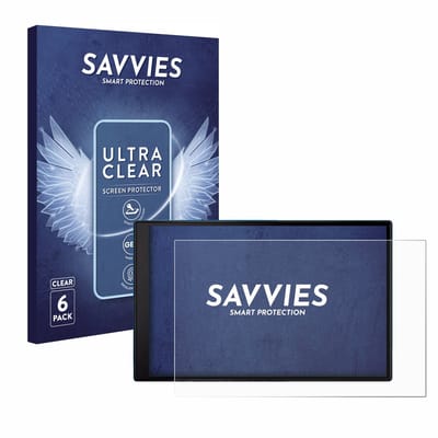 Savvies - Screenprotector voor Garmin DriveSmart 86 MT-S - Folie Beschermfolie transparant 6 Stuks