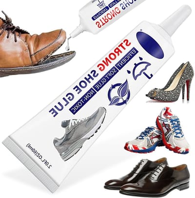 Extra sterke waterdichte schoenlijm - universele hechting voor leer, textiel en sportschoenen (2.0FL.OZ / Discovery Pack)