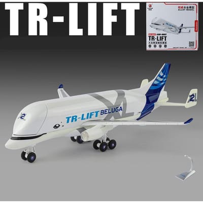 1:72 Airbus Beluga A300-600St Legering Groot Super Transportvliegtuig Diecast Passagiers Civiel Vliegtuig Model Geluid Licht Decoratie