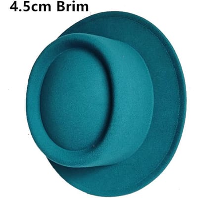 Chapeau Fedora 4,5 cm Magenta Foncé Large Bord Mode Homme Automne/Hiver Chapeau Pork Pie Chapeau de Mariage Chapeau Femme Gorras Para Hombres 56 -58cm black