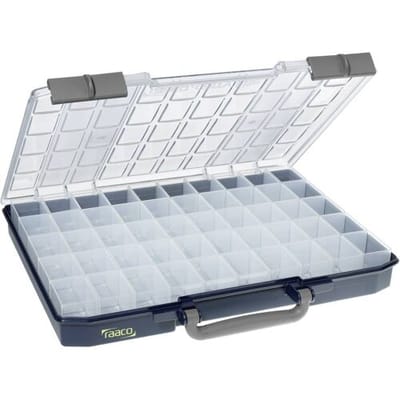 raaco CarryLite 55 5x10-50 Assortimentskoffer (b x h x d) 413 x 57 x 330 mm Aantal vakken: 50 Box Inhoud 1 stuk(s)
