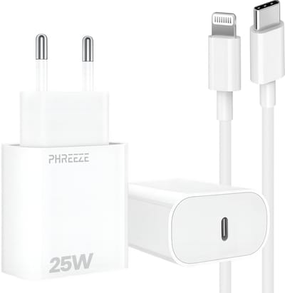 Usb C power adapter met Lightning naar usb C kabel - Gecertificeerde MFI oplader geschikt voor iPhone 14 13 12 11 X 8 7 6 met oplaadkabel