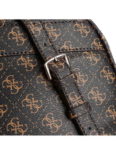 GUESS vrije tijd rugzak rugzak met laptopvak Power Play II Tech Backpack Brown Logo donkerbruin