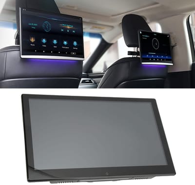 Dailygoods- Hoofdsteun Scherm 13,3 inch - 4K/1080P Touchscreen - Multimedia Speler - Geschikt voor Auto's - Vaste Installatie - Android 10.0 - Autodisplay