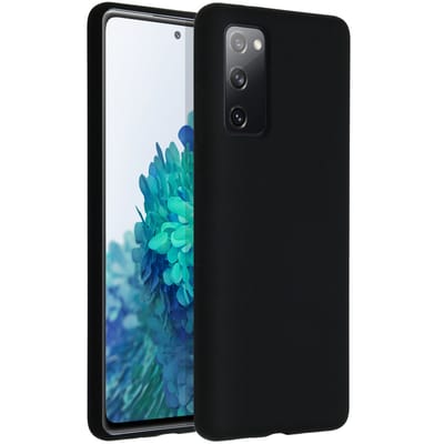 Accezz Hoesje - Geschikt voor Samsung Galaxy S20 FE - Liquid Silicone Backcover - Zwart