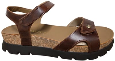 Panama Jack Sulia Clay B1 Cuero Bark Sandalen Bruin Leer Dames - Bruin - 36