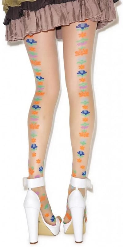 Pretty Polly Panty - Fashion - Californial Floral - One Size - 36/42 - Nude/Multi