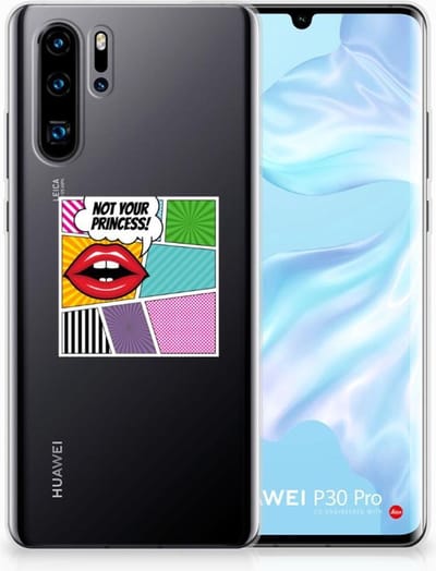 Huawei P30 Pro Silicone Back Cover Popart Princess