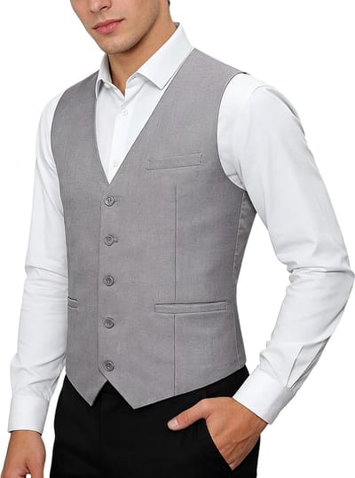 Formeel Mintgroen Heren Vest met Smalle Snit voor Bruiloften en Speciale Gelegenheden