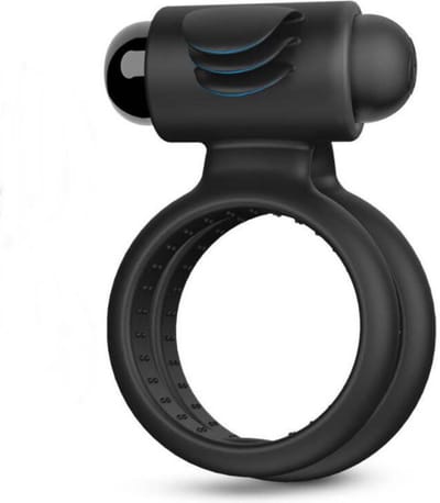Erodit® Siliconen clitoris stimulerende vibratie cockring - penis ring- cockring - uitstel erectie - Sex toy voor mannen - Sekspeeltjes voor mannen - Erotiek voor mannen - vrouwen
