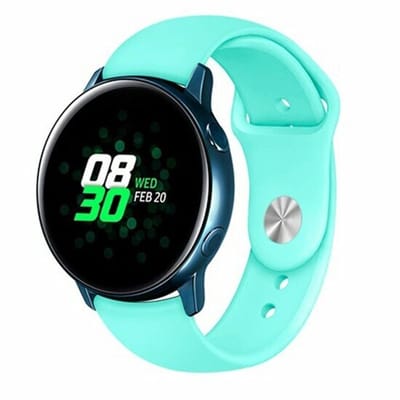 By Qubix - Rubberen sportband - Aqua blauw - Geschikt voor Xiaomi Redmi Watch 5 Active / Redmi Watch 5 Lite