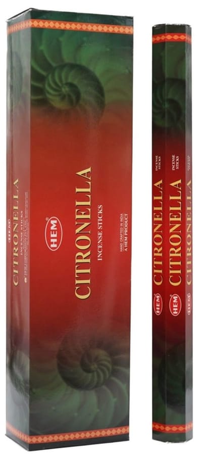 HEM Tuinwierook XL Citronella – 60 Lange Wierookstokjes 30 cm voor Tuin, Terras & Balkon