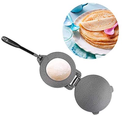 Tortillapers 6.5 inch - Gietijzeren Non-Stick Deeg Pers voor Maïs Tortilla's