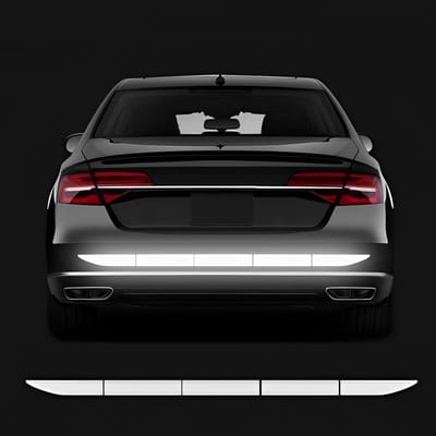 Dailygoods- Veiligheidswaarschuwingsstickers Sterke reflecterende set - Reflecterende stickers - Auto/kofferbak - 90 x 3 cm - Duurzaam materiaal - Hoge zichtbaarheid - Reflectiestickers