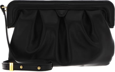 COCCINELLE Leren Schoudertas Diletta Handbag Smooth Calf Leather Soft Black Zwart