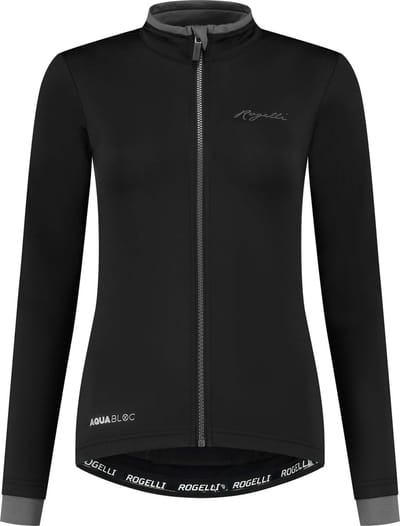 Rogelli Essential Fietsshirt - Lange Mouwen - Dames - Zwart - Maat M