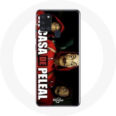 Samsung Galaxy A21S hoesje La casa de papel Het masker van Dali