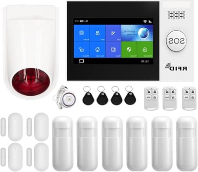 Smart Alarmsysteem - Beveiligingskit Thuis - Huis Beveiligen - Touchscreen Paneel - 160 x 98 mm - WIFI 4G