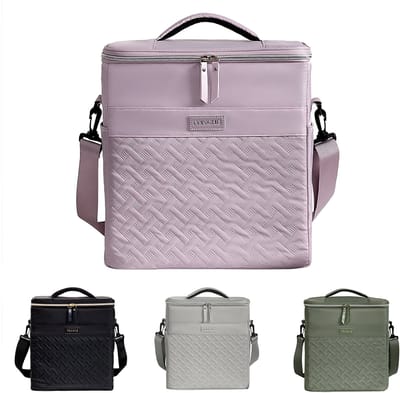 Rainbecom Geïsoleerde Lunchtas 21L - Koeltassen Paars - Isolerende & Waterdichte 900D Polyester – Handvat Riem Lunch Bag - Verstelbare Schouderriem – Voor Werk, School, Reizen, Picknick - 30x22x32cm