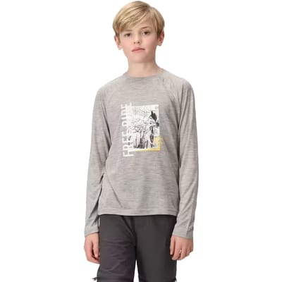 Regatta Kinderen/Kinderen Burnlee T-Shirt (Zilvergrijs gemêleerd)
