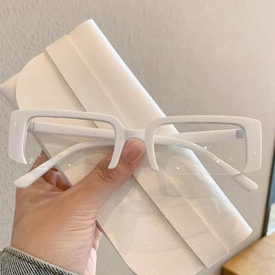 Unisex Laatste Gepersonaliseerde Rechthoekige Zonnebril Laatste Trend Man Vrouw Semi-frame Bril Dames Designer UV-bescherming 400 Zon Bril Zon as picture