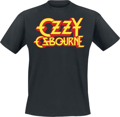 Ozzy Osbourne Classic Logo T-shirt zwart S Katoen Heren - Band merch, Bands, Duurzaamheid