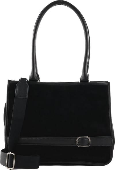 FREDsBRUDER Leren Jo Big Shopper Black Zwart