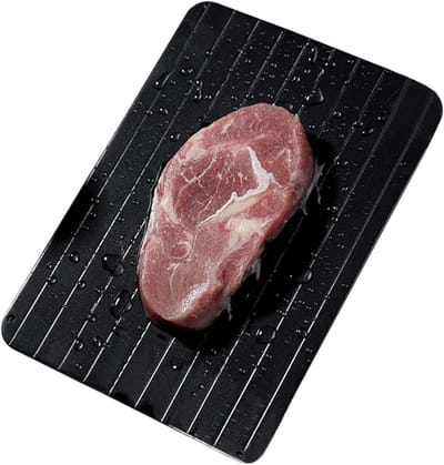 Ontdooiplaat - Ontdooien tablet - Snel ontdooien - Hoge warmteafvoer - 29.5 x 21 cm - Zilver
