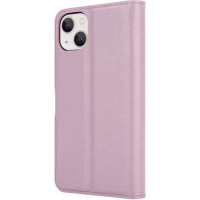 ShieldCase telefoonhoesje geschikt voor Apple iPhone 14 Plus wallet case - lichtroze - Bookcase hoesje portemonnee - Walletcase flipcase shockproof hoesje pasjeshouder