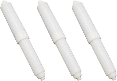 Toiletpapierhouder Vervangingsrol - 3 Stuks, Veerkrachtige Plastic Inzet voor Diverse Formaten Toiletpapier