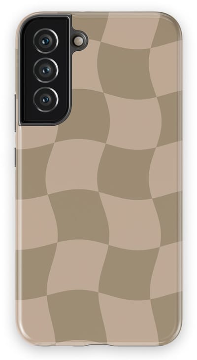 Checkered Warp Hoesje Samsung Galaxy S22 Plus | Geschikt Voor Mag | Uniek Design Hoesje | Beschermhoes Samsung Galaxy S22 Plus Sandwave