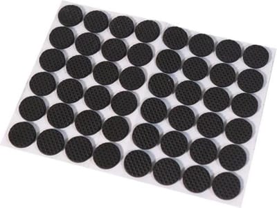 FSW-Products - Zelfklevend Meubelonderzetters Zwart – 48 Stuks - 2cm dia - Antikras - Zelfklevende Vilt - Stoelpoot Beschermers - Vloer beschermer - Viltjes stoelpoten – Anti kras – Bescherm Vilt – Stoel onderzetter - EVA - Meubelonderzetter