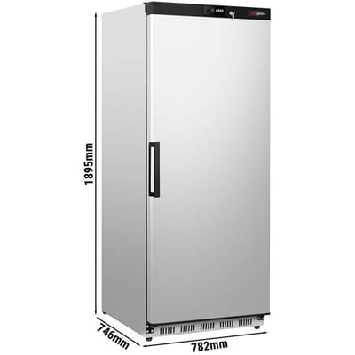 GGM Gastro Lagertiefkühlschrank Edelstahl PREMIUM - 600 Liter - mit 1 Tür - Innenseite der Tür aus Kunststoff