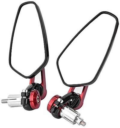 Dailygoods- Motorspiegel 360 Graden Verstelbaar - 2 Stuks - Aluminiumlegering - Universeel - 22 mm Stanguiteinde - Duurzaam - Motorfiets Spiegel