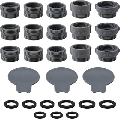 Dailygoods - Faucet Adapter Set - 3 Stuks Waterkraan Aerator met Afdichtring
