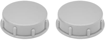 BRENZOOS- Buiseindkappen 56 mm - Kunststof - Afsluitdoppen met Binnendraad - 2 Stuks - Afdichtringen - Geschikt voor Afvoerleidingen - Afsluitdop