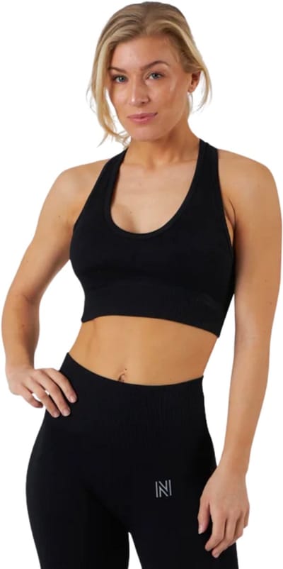 Norfolk - Gymset - Sportlegging - Sport BH - Naadloos Fitnesskleding Set - High Waist - Vochtafvoerend - Small - Zwart - Erica Legging BH Set