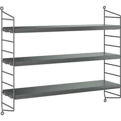 String Furniture Pocket plankenrek - dark grey