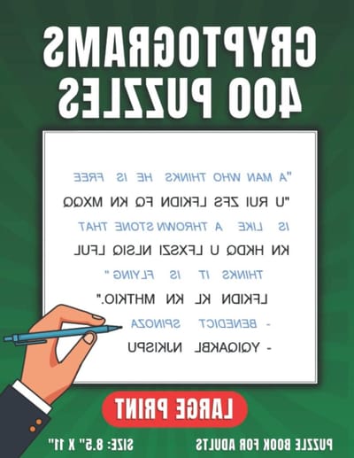 Cryptogram Puzzelboek - Woordpuzzels Volwassenen - Hersenen Trainen - Grote Letter Uitgave - 202 Pagina's - Niet gespecificeerd
