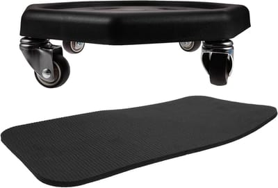 Buikspierroller Set - Core Trainer - Kracht Training - Stil en Duurzaam - 34 cm - Zwart