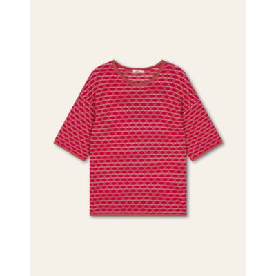 Oilily Kayla Gebreide Top- maatL Spiced Coral