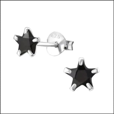 Aramat Jewels | Oorbellen | Zilveren Zirkonia Ster Oorstekers – Meerdere Kleuren & Maten 925 Zilver | 5mm / Champagne | | | Zilver | Kinderen, Volwassenen | Verkleurd niet
