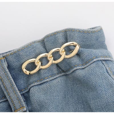 Vrouwenkleding Broche Gladde kettingbroches voor vrouwen Reversspeld Verstevigende taillespeld Taillegesp Diy kledingaccessoires goud