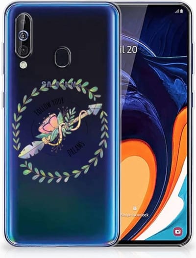 Samsung Galaxy A60 Telefoonhoesje met Naam Boho Dreams