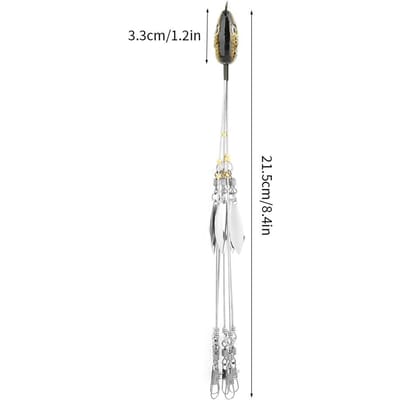 5 Armen Alabama Paraplu Jig Head Visrig Aas Vislokmiddelen Met Wartels (Geel) white